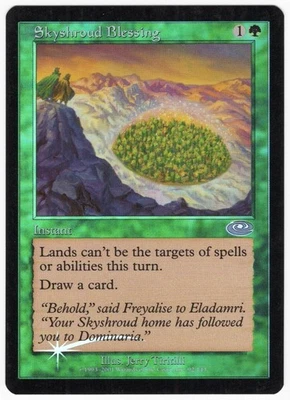 Skyshroud Blessing 2001 Planeshift FOIL Green Uncommonn Instant MTG NM AZ1 - Image 1 of 2