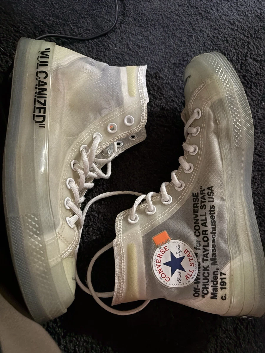 Off-whiteConverse ChuckTaylor新品保証タグ付き Off-White x Converse Chuck Taylor Black White - Sneaker Bar Detroit