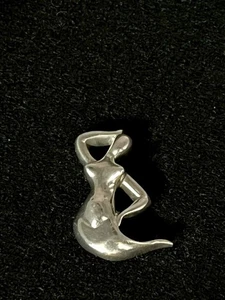 Georg Jensen Mermaid Motif Toggle Pendant Sterling Silver 925 - Picture 1 of 10