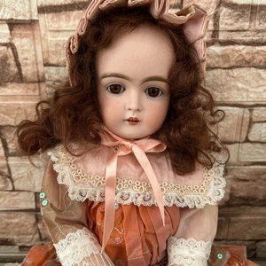 BISQUE ANTIQUE Kestner 152 Rare German Doll 49cm Glass Sleep Eyes F/S - Picture 1 of 20