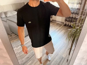 Lacoste T-Shirt Rundhals-Ausschnitt  Schwarz Größe M - Bild 1 von 5