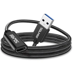 USB C Female to USB Male Adapter 4FT(1.2M), Upgraded Type C to USB 3.0 Male A... - Picture 1 of 6