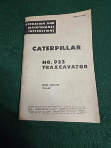 Caterpillar 933 TraxCavator Bedienungsanleitung - Bild 1 von 7
