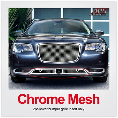 Подходит для Chrysler 300C/S 2015-2023 годов выпуска с адаптивной сетчатой решеткой Ctrl бампер нержавеющая сталь хром - Изображение 1 из 4
