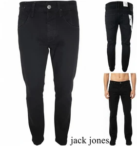 jack jones Herren Hose Baumwolle Regular Fit Bootcut Weites Bein Schwarz Sommer W32 - Bild 1 von 8