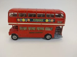 Corgi 468 London Transport Routemaster Bus 1967 vintage originale OUTSPAN arance - Foto 1 di 13