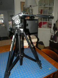 Vintage Albinar 9900 Video 35mm schwarz Stativ 23" ausziehbar 59" Foto Video IN BOX - Bild 1 von 5