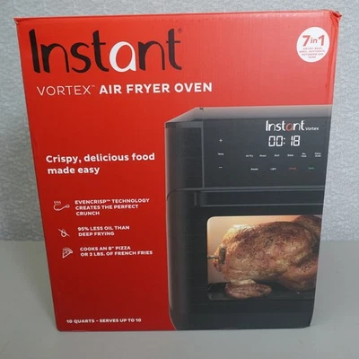 Instant Vortex Plus 7-in-1 10Qt Convection Air Fryer Oven - Black NEW - Image 1 of 4