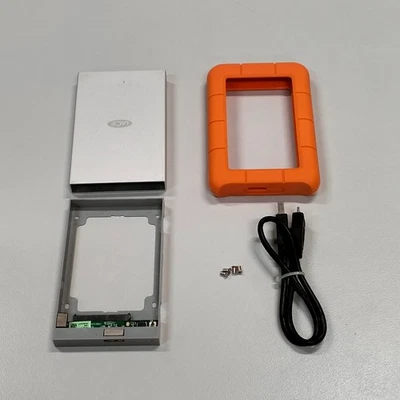 LaCie Rugged Portable Drive 2.5" 9mm SATA USB3.0 Caddy Enclosure NO HDD RUGU3M2 - Image 1 of 4
