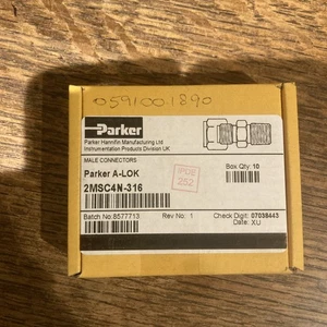 Parker A-lok Swagelok. Male Connectors 2MSC4M-316 - Picture 1 of 3