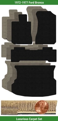 Juego de alfombrillas Lloyd Custom Luxe para Ford Bronco 1972-1977 (4 piezas) #LT7 Foto 1 de 4