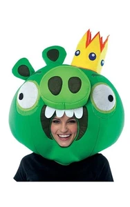 ROVIO ANGRY BIRDS APP KING PIG MASK FANCY DRESS HALLOWEEN COSTUME - Picture 1 of 2