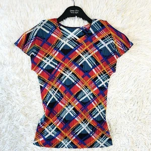 PLEATS PLEASE ISSEY MIYAKE Short sleeve cut and sew T-shirt multicolor - Picture 1 of 12