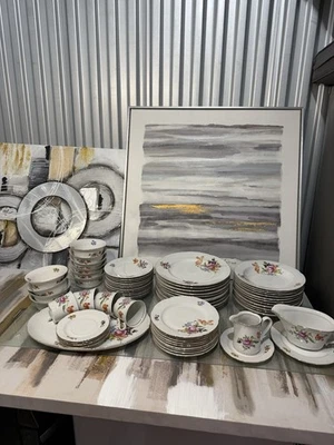 Juego de vajilla de porcelana vintage JImenau - Hecho en República Democrática Alemana Foto 1 de 4