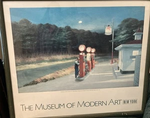 Edward Hopper’s Iconic “Gas” Permanent Collection 1988 Museum of Modern Art - Picture 1 of 11