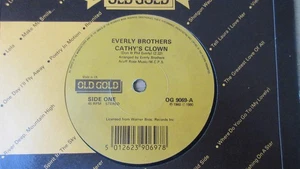 The Everly Brothers Cathy's Clown/Temptation 7" 1980 **MINT** - Picture 1 of 1