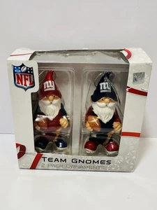 NFL New York Giants Football Christmas Gnome 2 Packs Ornament Decoration - Picture 1 of 3