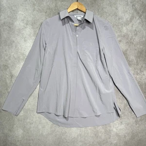 Athleta graue Urbanite Bluse mit Knopfleiste Damen Größe S minimalistisch Büro adrett - Bild 1 von 10