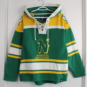 Sudadera con capucha con cordones marca Minnesota North Stars del 47 para hombre M de colección hockey NHL Lacer - Imagen 1 de 17