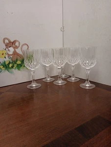 Cristal D'arques Bleikristall Longchamp Weingläser 6er Set ~ EUC ~ - Bild 1 von 8