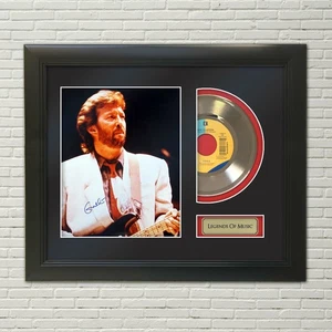 Eric Clapton Layla Framed Reproduction Signature 45 Record Display. "M4" - Picture 1 of 4