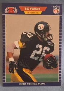 1989 PRO SET ROD WOODSON PITTSBURGH STEELERS NFL HOF - Bild 1 von 2