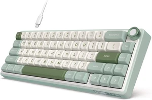 ✅ RK ROYAL KLUDGE R65 Tastiera Meccanica Cablata, 60% Per cento Cremosa Gaming RGB - Foto 1 di 9