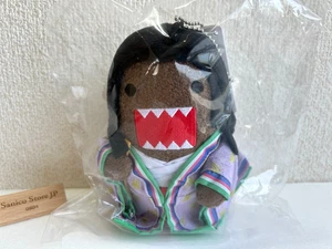 NHK Mascot Character Domo kun Plushie Keychain KIMONO Ver. New w/tag Rare 5.9" - Picture 1 of 14