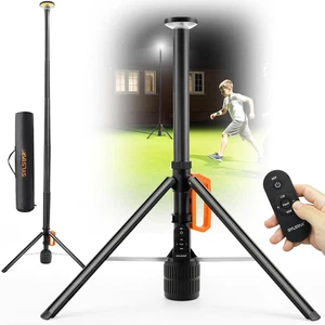 Faro LED Ricaricabile Con Telecomando E Treppiede Telescopico (2,65 M), 3000 Lum - Foto 1 di 12
