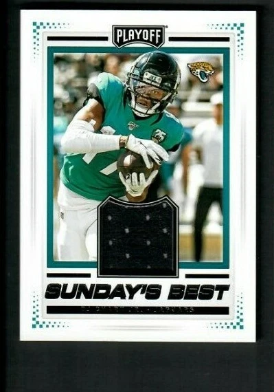 DJ CHARK JR. 2020 Panini Playoff Football JERSEY RELIC SUNDAY'S BEST JAGUARS - Image 1 of 1