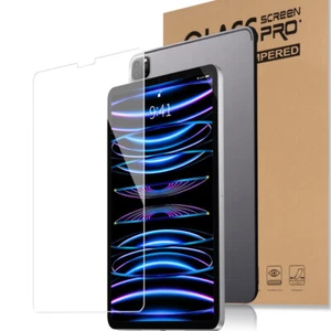 [Full Glue] Glass Screen Protector for Apple iPad 9.7 10.2 10.9 Pro 11 12.9 2022 - Picture 1 of 11