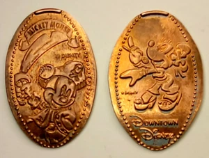 DOWNTOWN DISNEY Penny Lot ~ RETIRED DR0144 DR0145 Pirate Mickey Artist Minnie - Picture 1 of 1