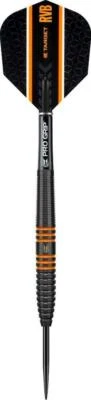 TARGET RVB80 BLACK RAYMOND VAN BARNEVELD 80% TUNGSTEN 24 GRAM STEEL TIP DARTS