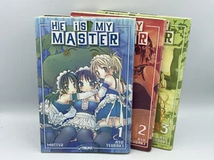 ASI TSUBAKI : HE IS MY MASTER Lot 3 Volumes Tomes 1-3 Manga Editions ASUKA 2008 - Foto 1 di 7