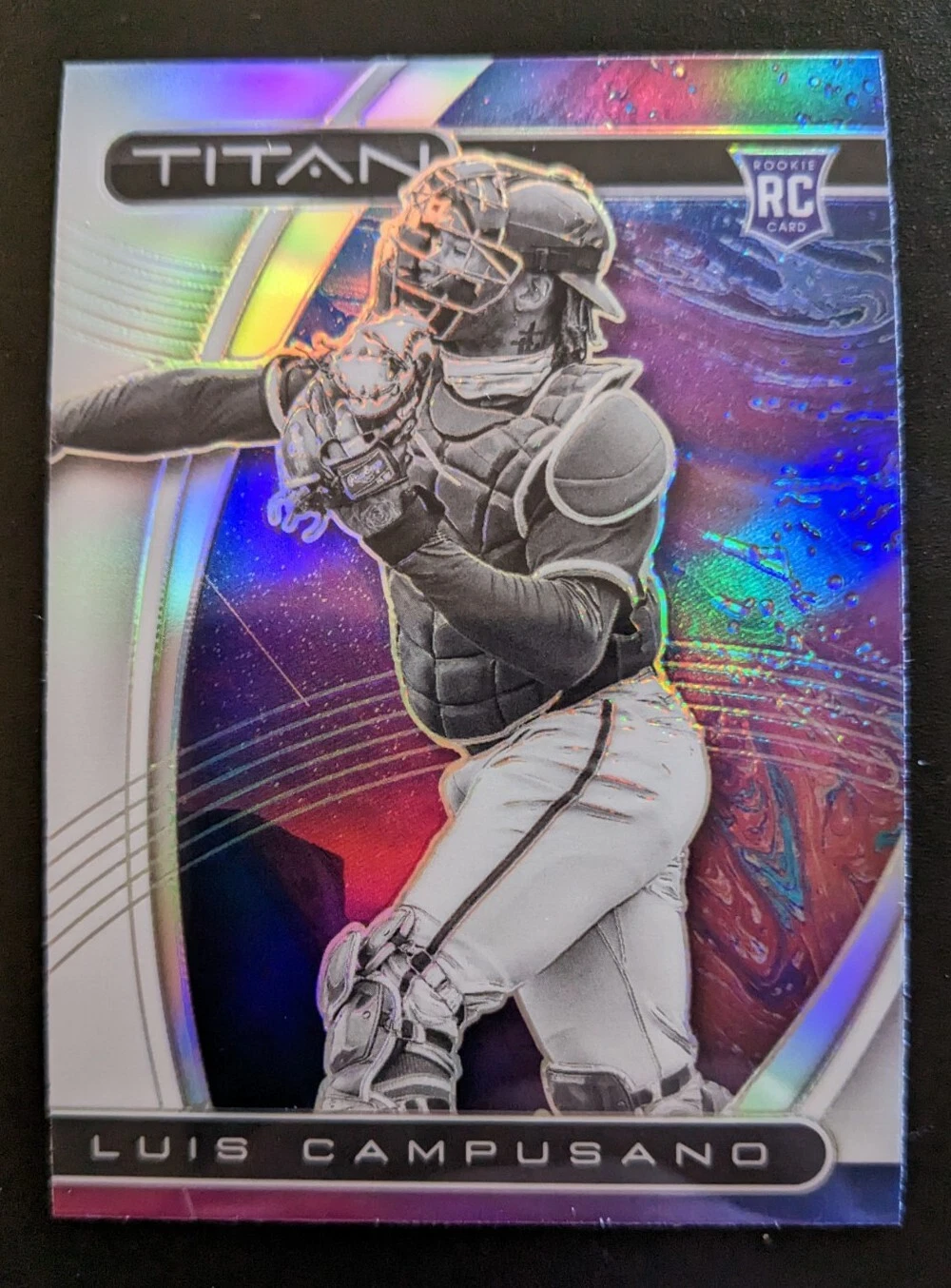 2021 Chronicles Baseball Luis Campusano Titan Silver Prizm Rookie #18 Padres