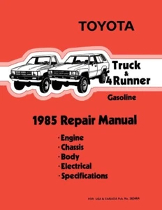 1985 Toyota 4-Runner Shop Service Repair Manual Book Engine Drivetrain OEM - Picture 1 of 1