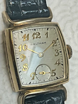 Waltham USA 750-B 17 Jewels 4 Adjustments K67069 10KT Gold Filled APEX Case - Image 1 of 4
