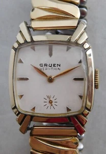 Reloj Gruen Veri-Thin 10k Lleno de Oro Circa 1940 Cuerda Manual Hombre/Mujer... 27 mm - Imagen 1 de 19