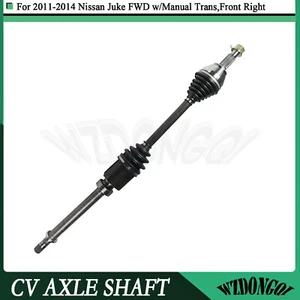 Front Right CV Axle Joint Shaft For Nissan Juke SL SV Manual Trans FWD 2011-14 - Picture 1 of 11