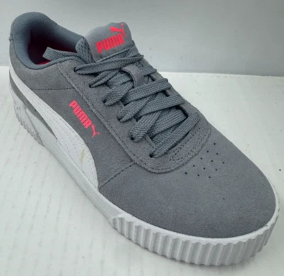 Puma Carina Sneakers Women's Size7 Gray Pink Athletic Shoes 369864-05 - Image 1 of 4