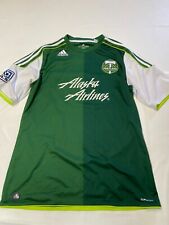 Mens ADIDAS Green Portland Timbers MLS Soccer Jersey Sz L