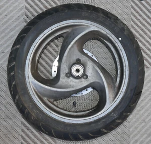 Original Yamaha Cygnus MBK Flame 125 (SE03) Vorderrad mit Reifen + Bremsscheibe - Bild 1 von 3