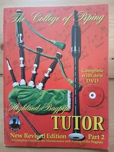 Dudelsack Nachhilfe Buch 2 Rotes Buch College of Piping Englisch frühe Ausgabe mit DVD - Bild 1 von 4