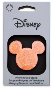 2024 Walt Disney World Parks Mickey Earidescent Peach Glitter Popsocket PopGrip - Picture 1 of 1