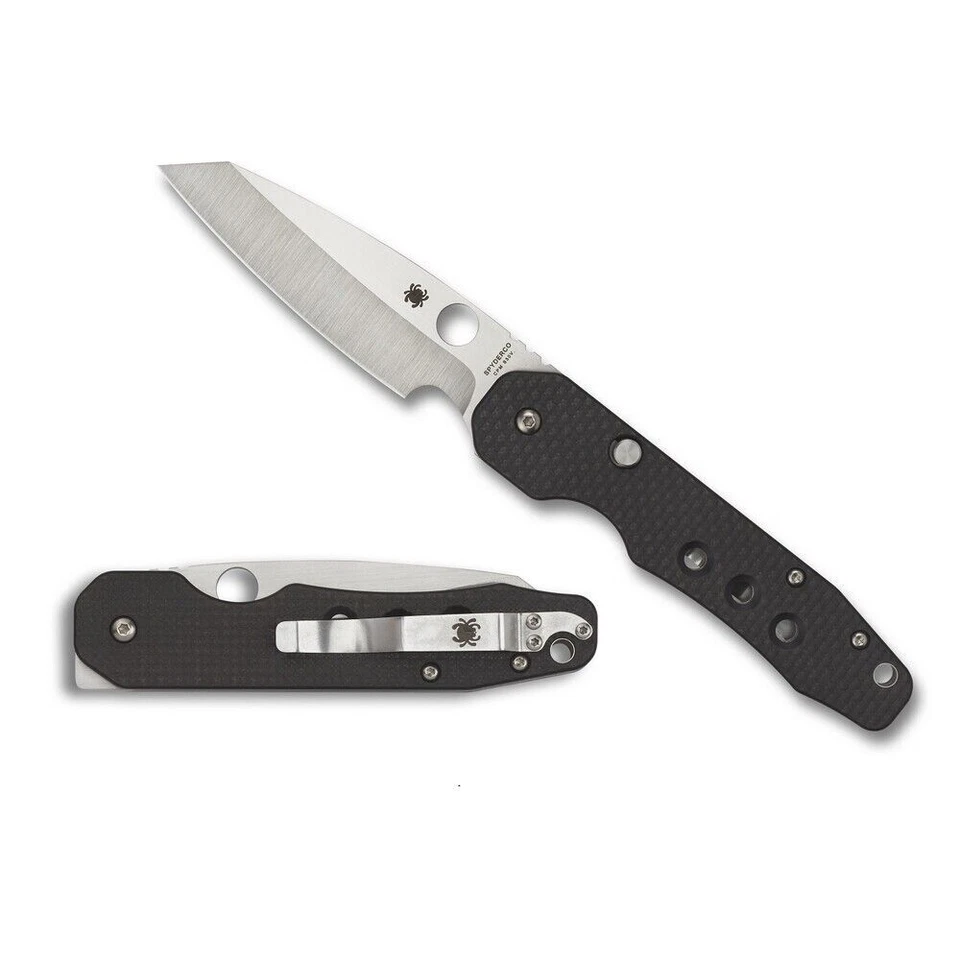 Spyderco C240CFP Smock Carbon Fiber Handle W/s30v Steel Blade Folding Knife
