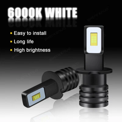 2PCS H3 LED Fog Driving Light Bulbs 4014 Conversion Kit Super Bright 6000K White - Image 1 of 4