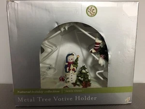Teelichthalter Schneemann aus Metall - Bild 1 von 4