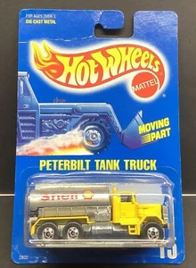 VERY RARE HOT WHEELS 1989 #15 Peterbilt Tank Truck BLUE CARD - Picture 1 of 2