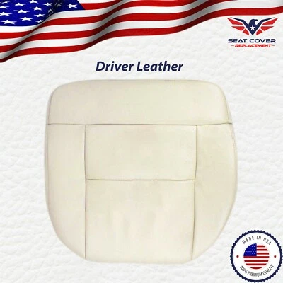 Ford F150 Lariat 2004 parte inferior del conductor cubierta de asiento de cuero claro pergamino bronceado Foto 1 de 4