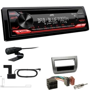 JVC KD-DB622BT DAB Auto Radio USB BT Set für Lancia Ypsilon 2003-2011 anthrazit - Bild 1 von 5